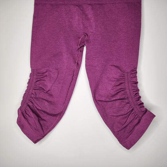 Lululemon In The Flow Crop Heathered Regal Plum Purple 6 - Picture 5 of 10